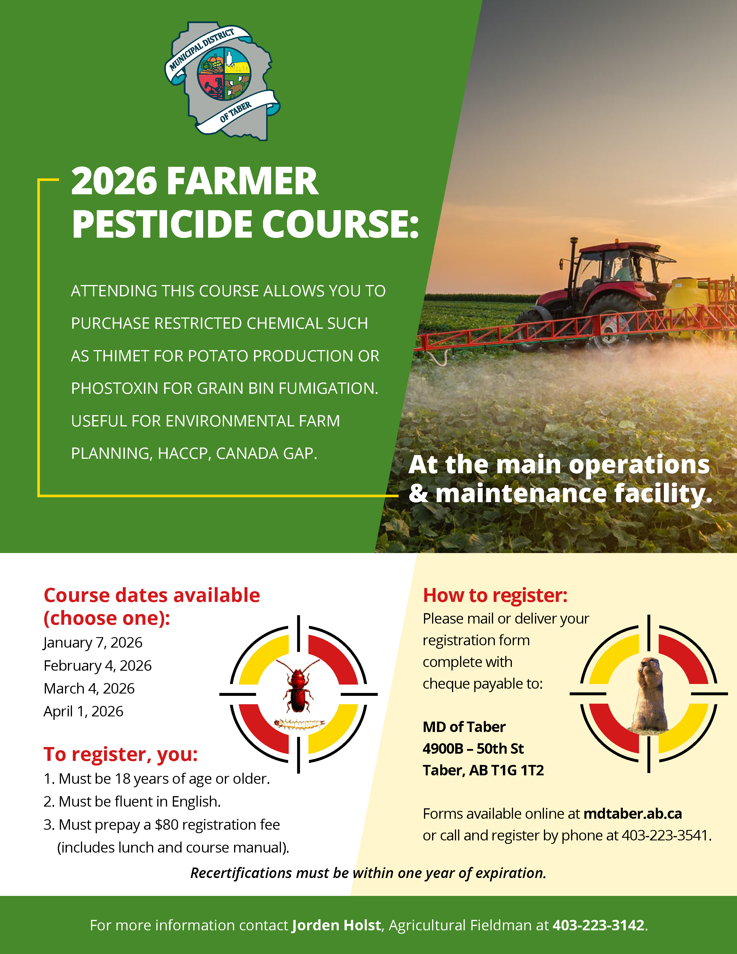 2026 Farmer Pesticide Course — Register Here