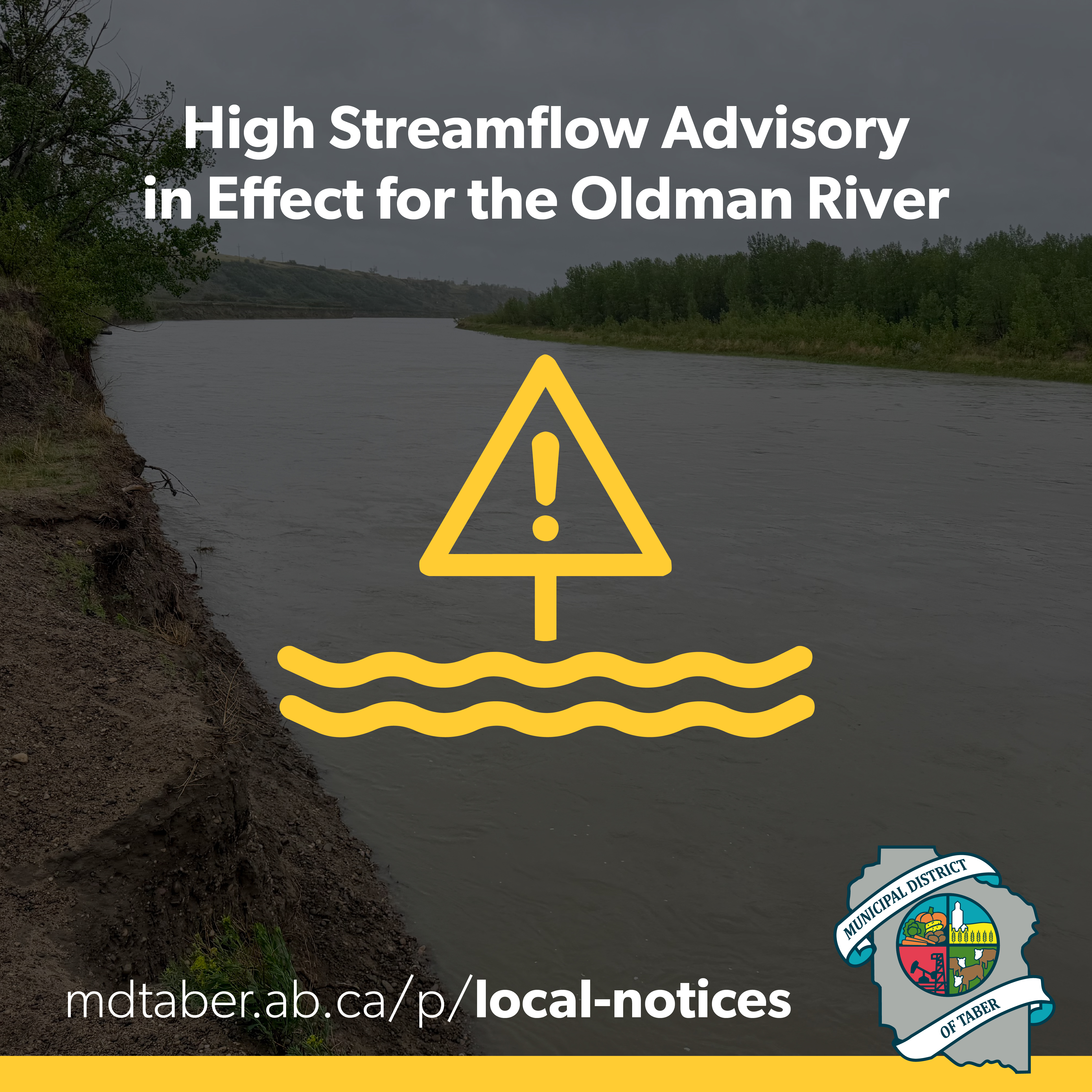 High Streamflow Advisory in Effect