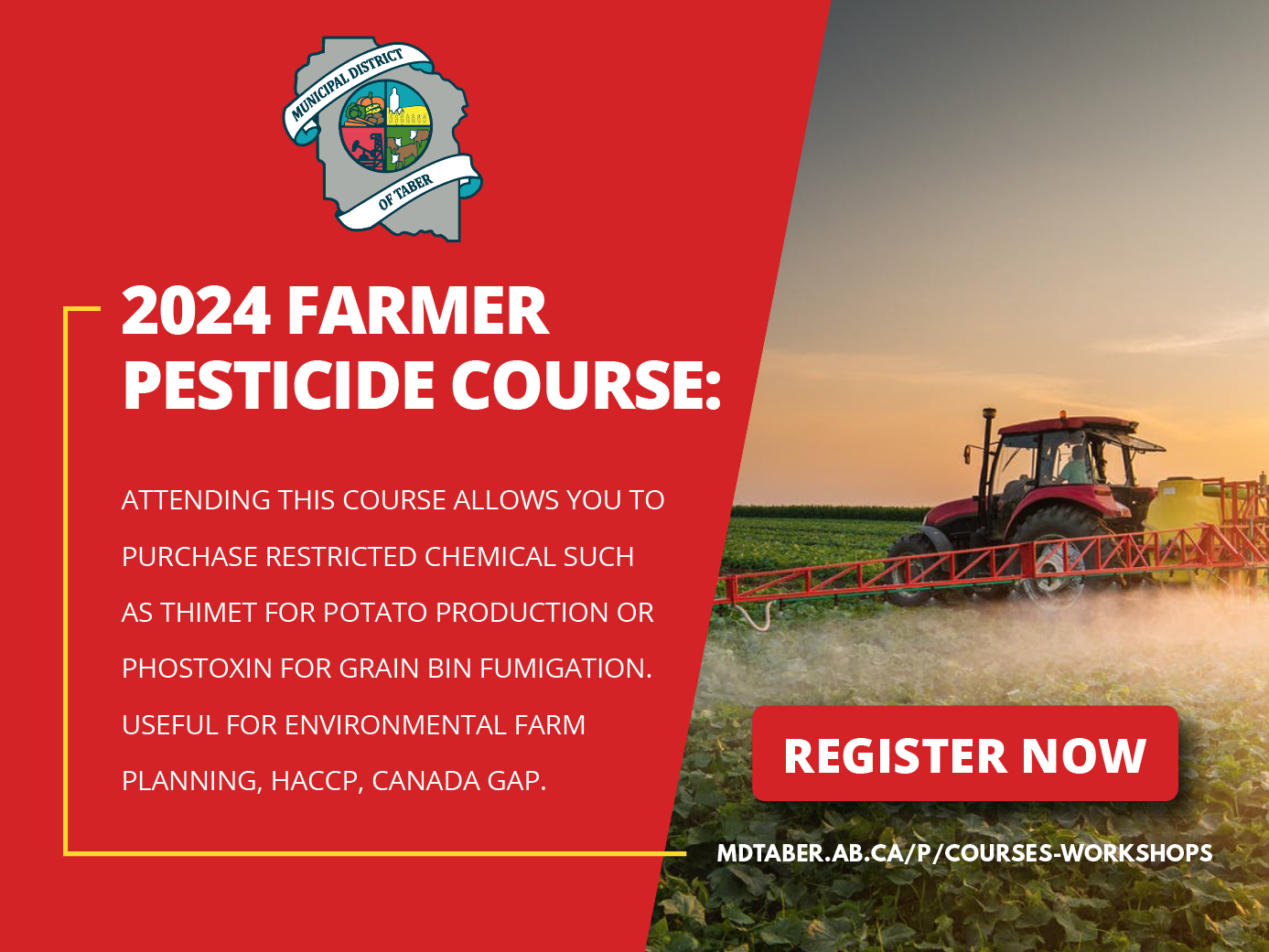 Register for the 2024 Farmer Pesticide Course