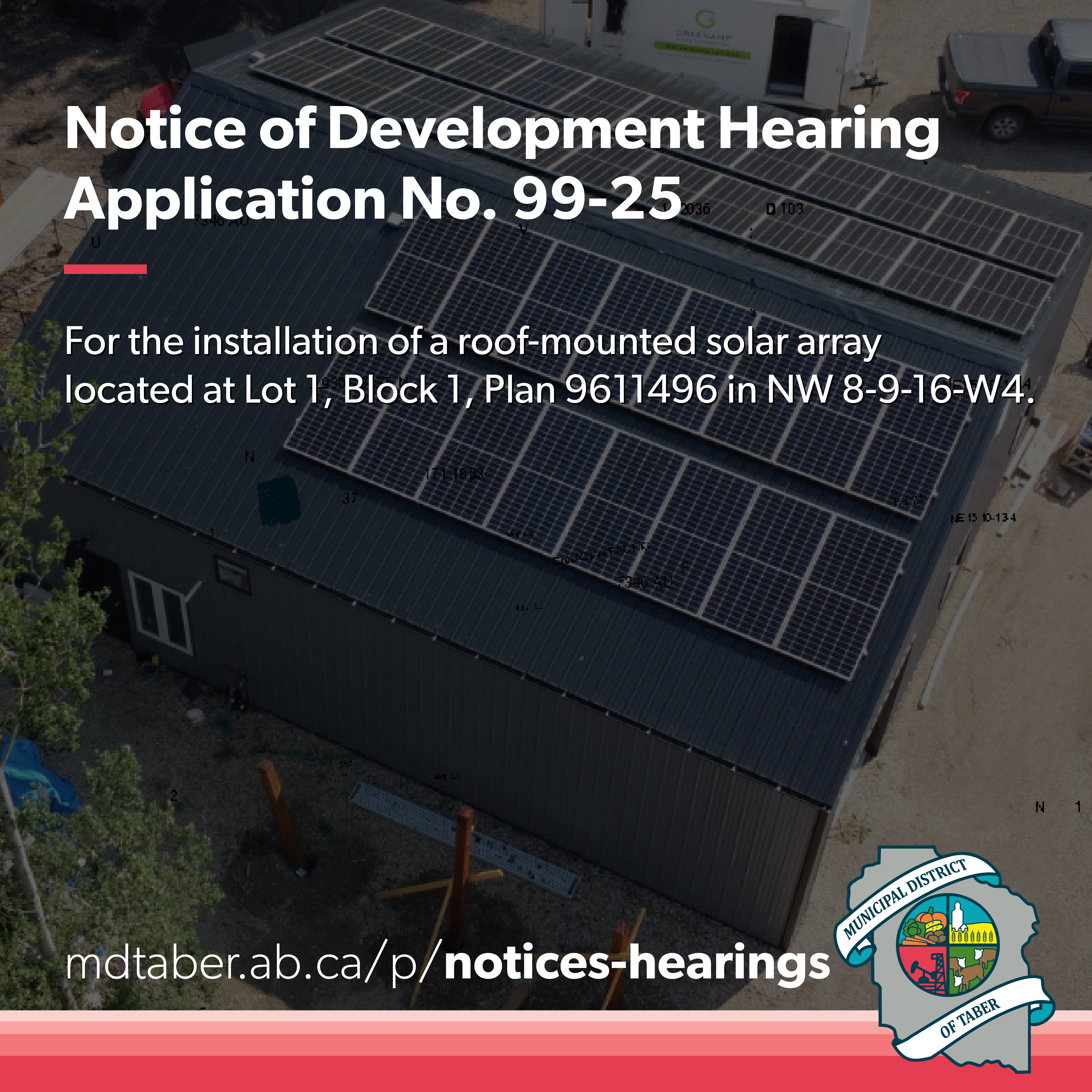 Notice of Development Hearing Application No 99-25