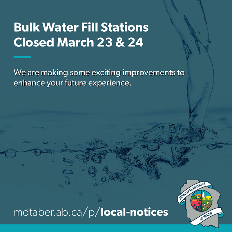 TEMPORARY CLOSURE: Bulk Water Fill Stations