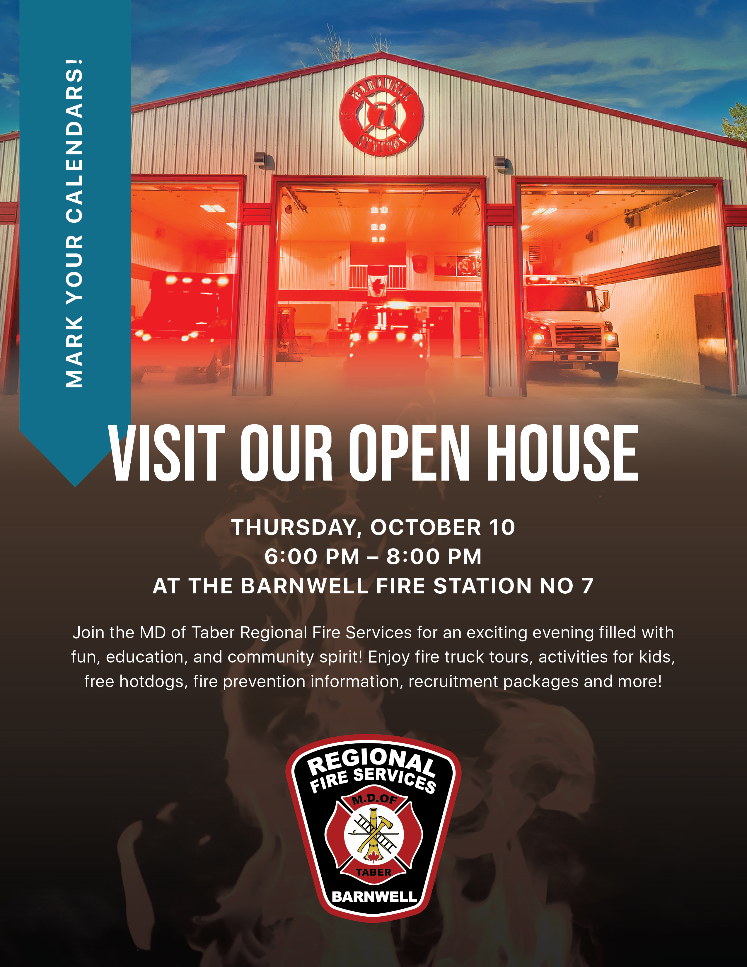 Join Us for the M.D. of Taber Regional Fire Services Open House!