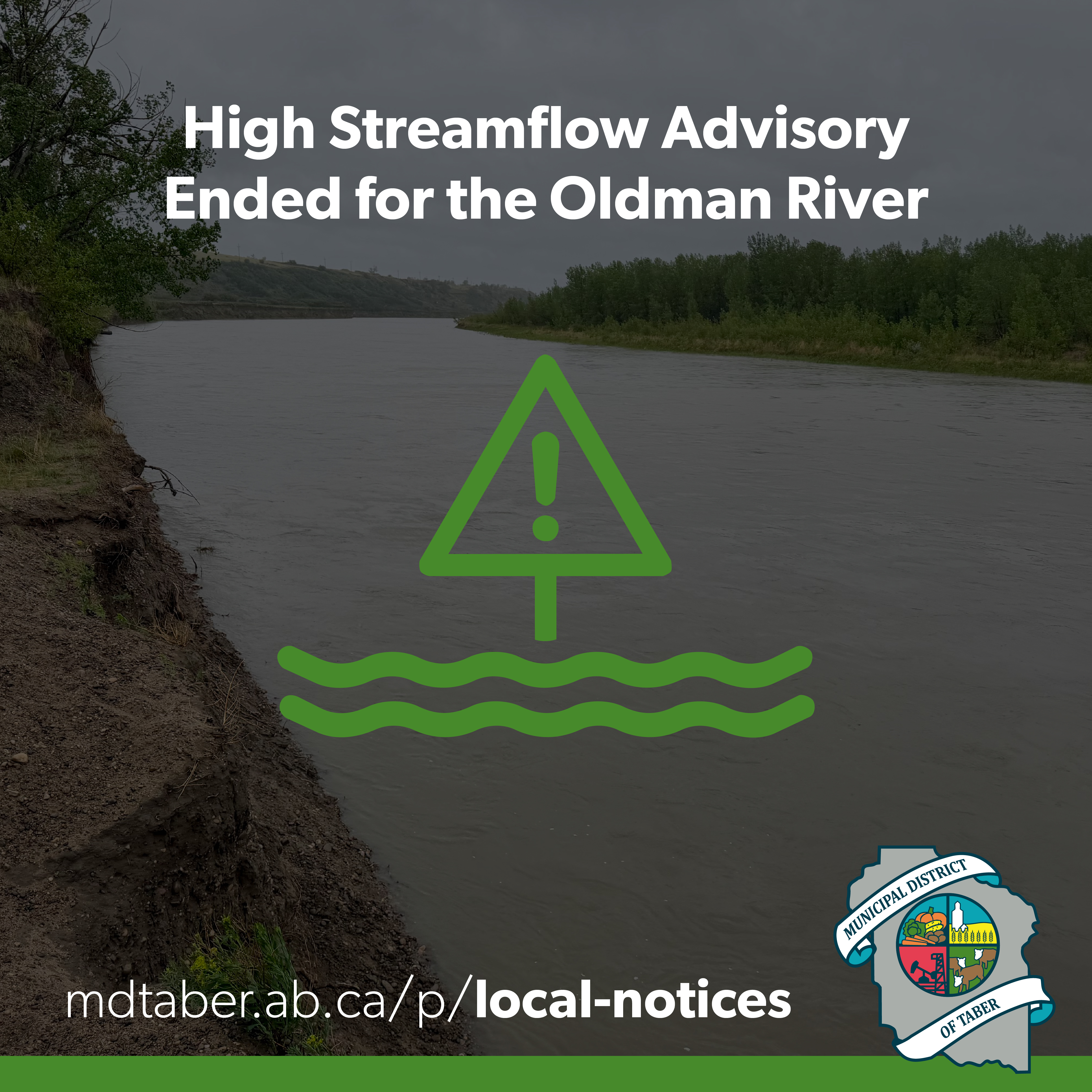High Streamflow Advisory has Ended