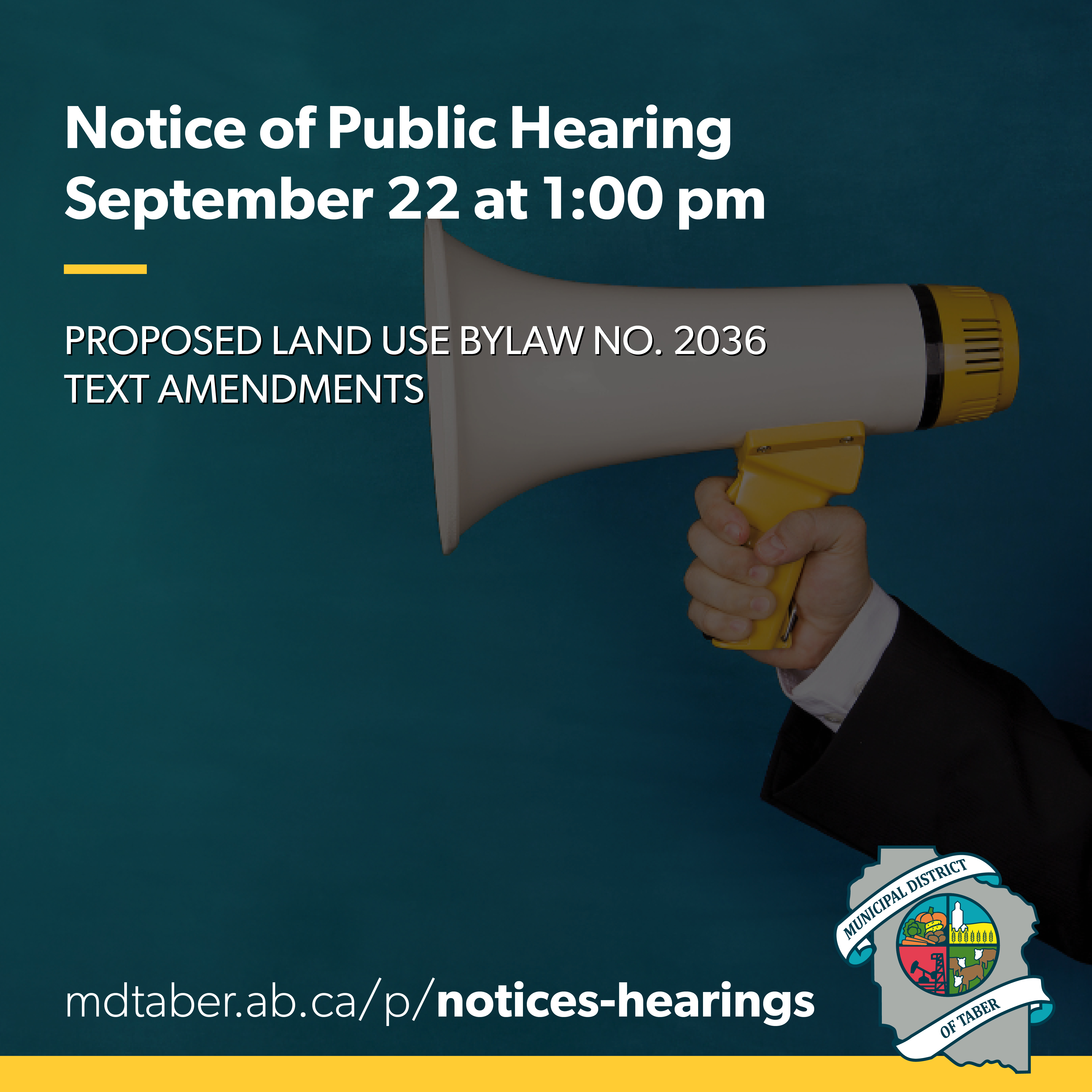 Notice of Public Hearing 