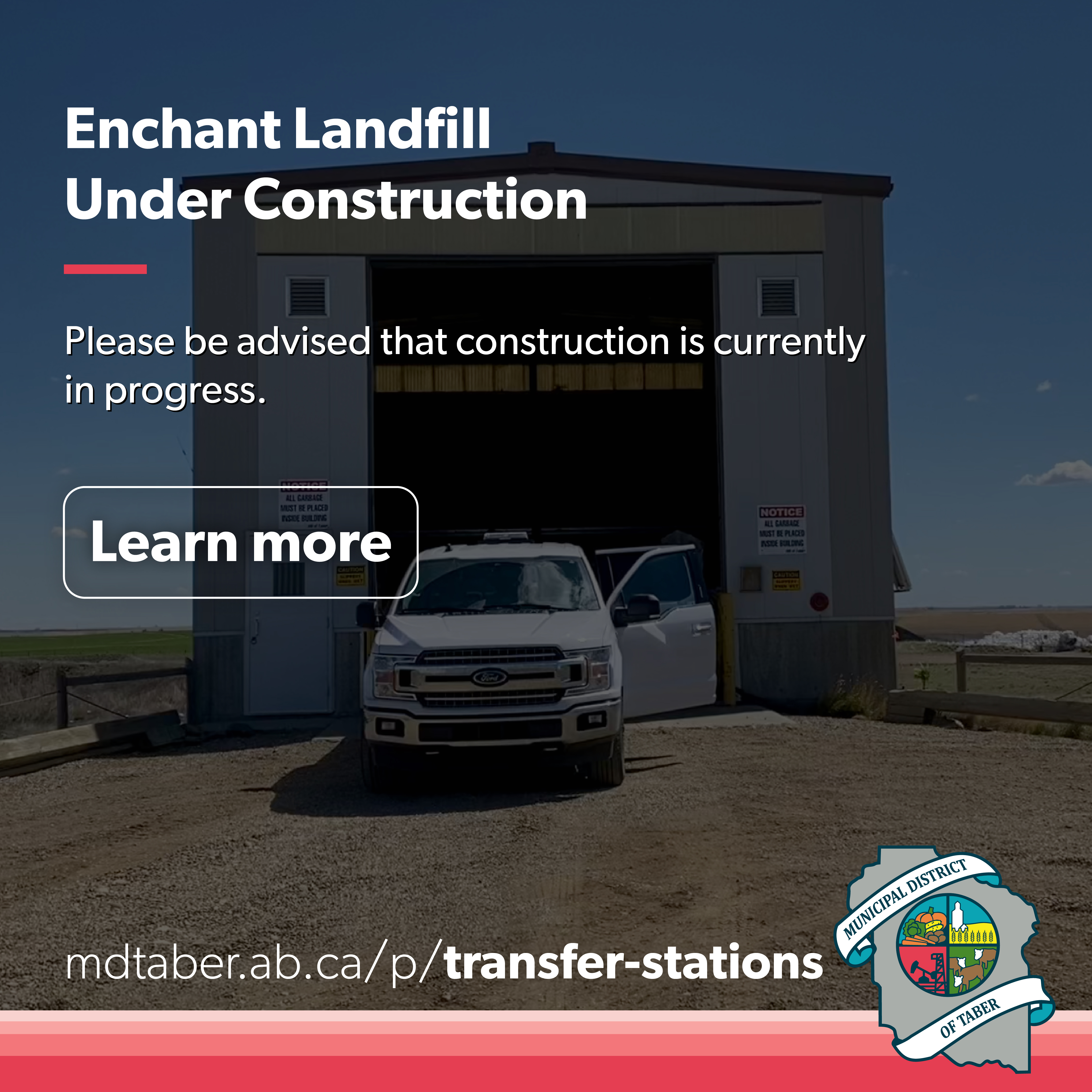 Enchant Landfill Construction in Progress