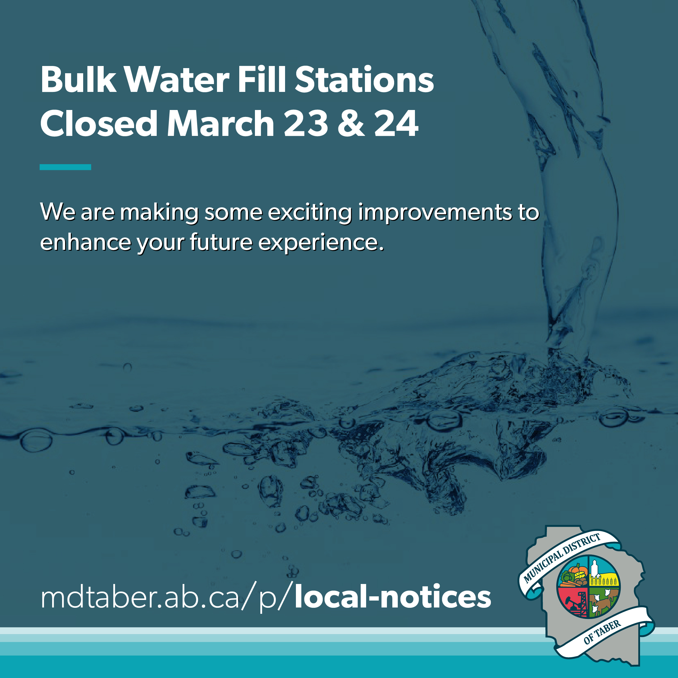 TEMPORARY CLOSURE: Bulk Water Fill Stations