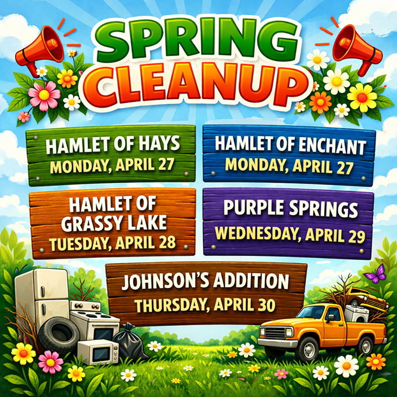 Spring Cleanup is Coming to our Hamlets