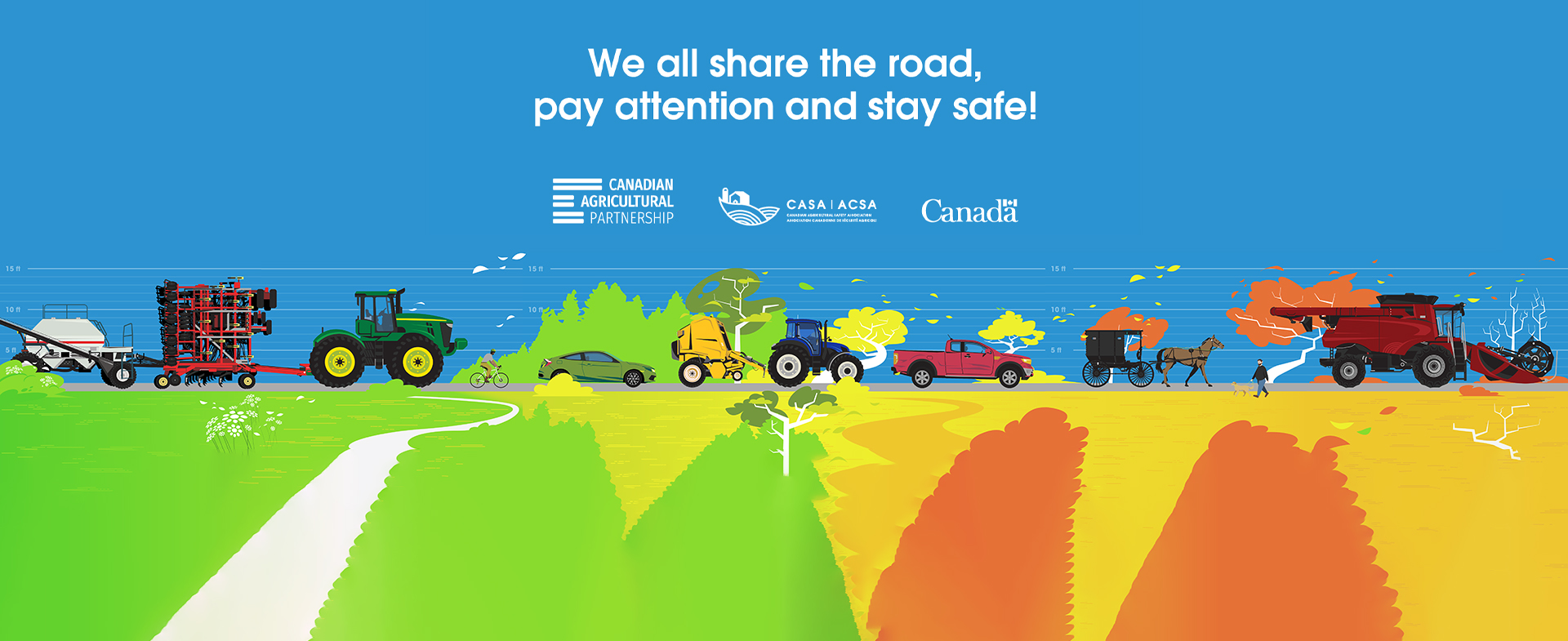 We all share the road. Pay attention and stay safe!